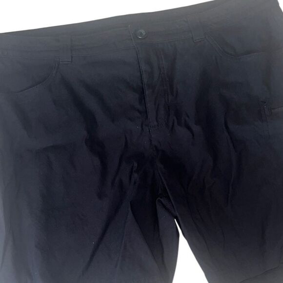 Eddie Bauer Black Pockets Nylon Spandex Casual Shorts Size 16 - Picture 3 of 11